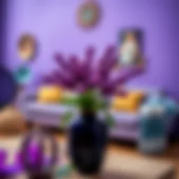 A vibrant representation of the color purple showcasing its aesthetic appeal.