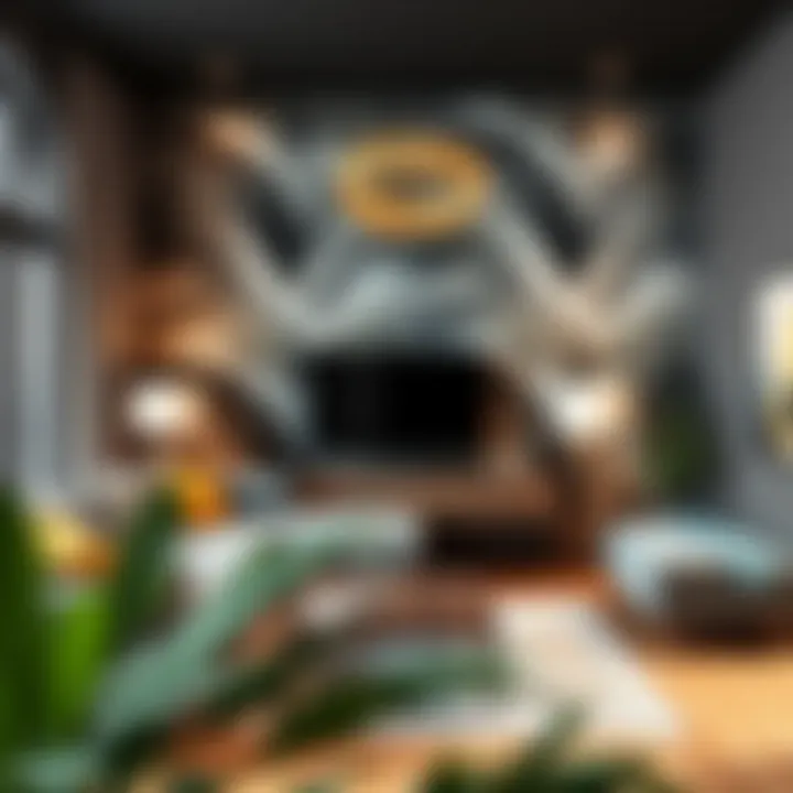 A stunning living room featuring modern wallpaper designs