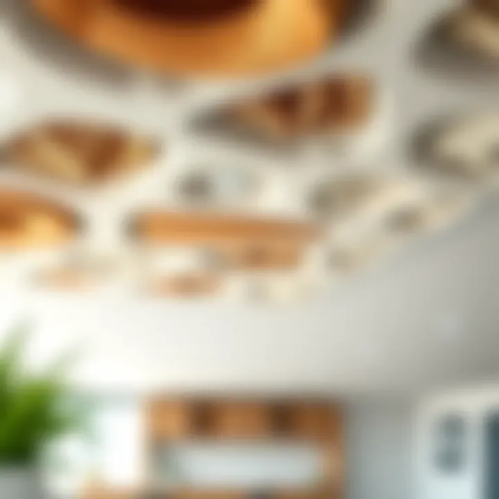 Sustainable materials used in office ceiling designs