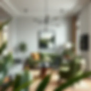 Olive Green Accents in Modern Decor A serene living room showcasing olive green accents