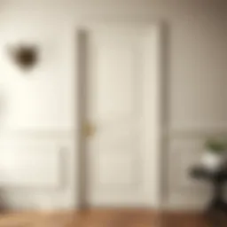 Elegant panel door with a fresh coat of paint