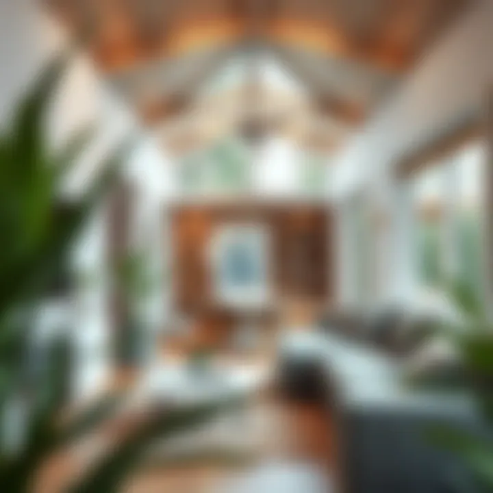 Stylish Interior of a Prefabricated Home Interior view of a stylish prefab home