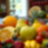 Assortment of Fresh Fruits Vibrant assortment of fruits for punch