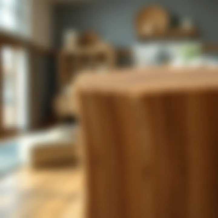 Rustic wood furniture showcasing natural grain