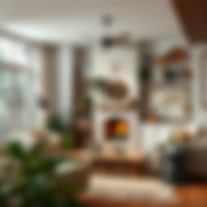 Cozy living room with rustic decor