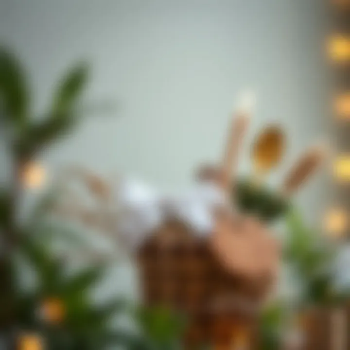 A creative DIY gift arrangement with handmade items