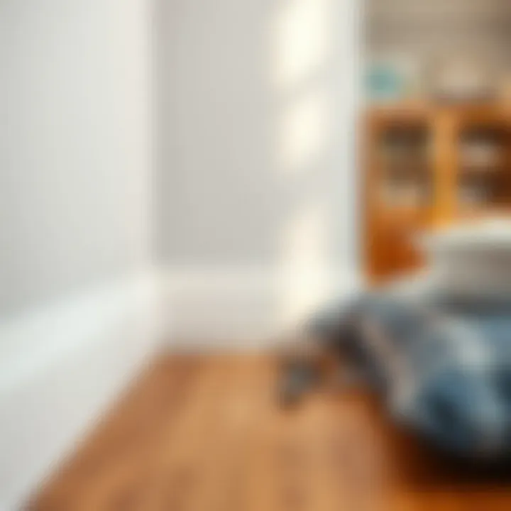 Skirting board installation showcasing precision