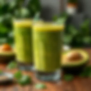 Green Goodness Smoothie A refreshing green smoothie with spinach and avocado
