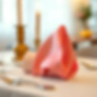 Chic napkin folding technique for upscale events