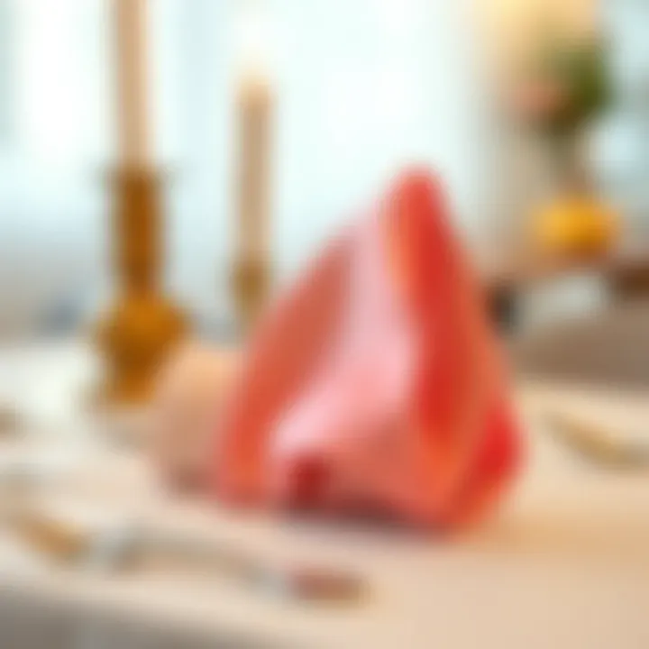 Chic napkin folding technique for upscale events