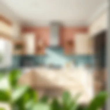 Modern kitchen showcasing popular paint shades