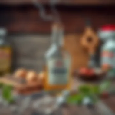 Vinegar solution for eliminating smoke scent