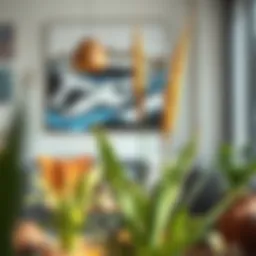 A vibrant yucca plant in a modern interior setting